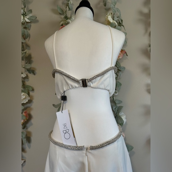 PATBO Rhinestone Trim Cut-Out Dress - Picture 6 of 16